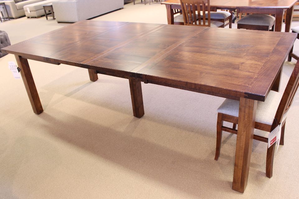 Brown Maple Dining Table with Two Leaves : 11620 : Redekers Furniture