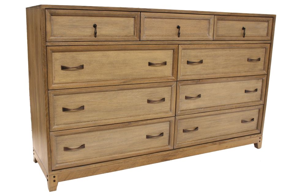 Rustic Quartersawn Oak Dresser 8508 Redekers Furniture