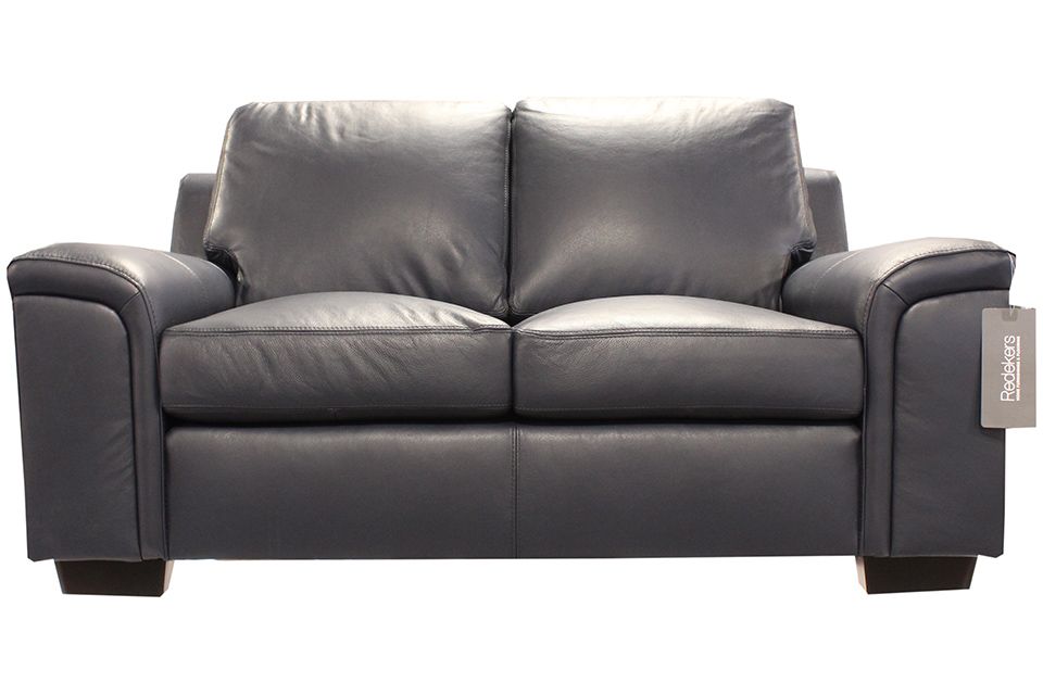 Leather Living Icon Loveseat in Navy
