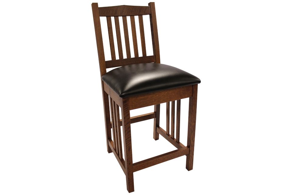 Quartersawn Oak Bar Chair