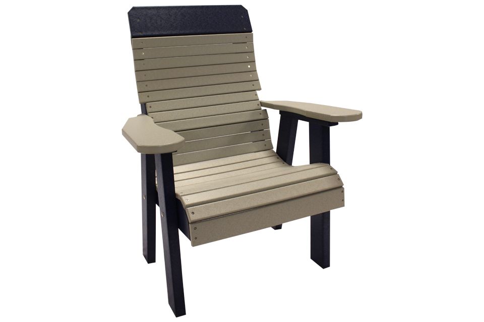Outdoor Chat Chair - Light Gray/Patriot Blue