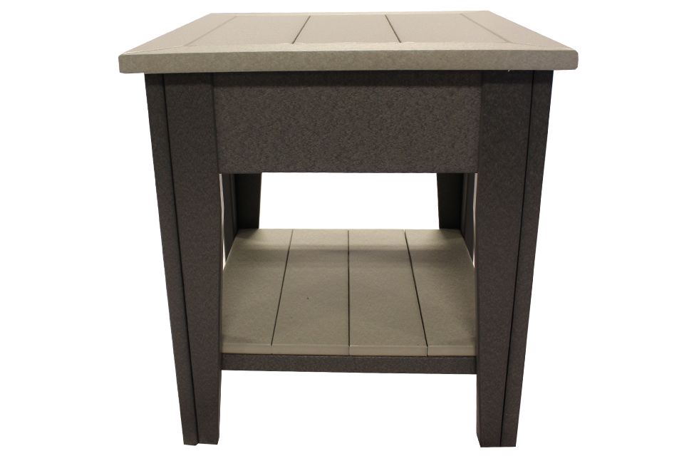 Outdoor End Table - Light Grey/Dark Grey 