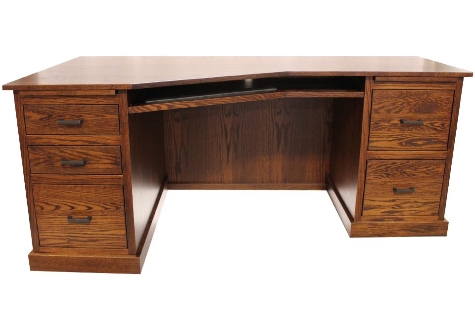 Oak Wedge Desk