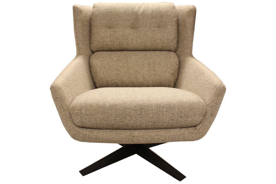 Violino Upholstered Swivel Accent Chair
