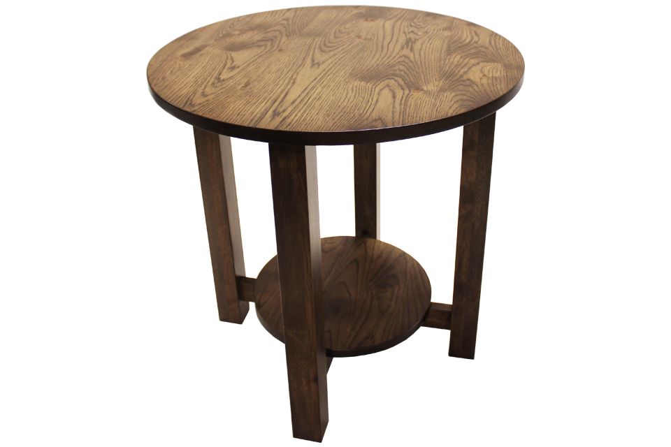 Rustic Hickory End Table