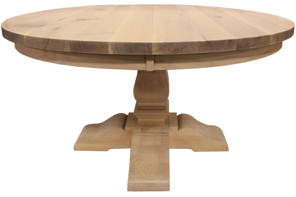 Quartersawn Oak Mammoth Single Pedestal Dining Table
