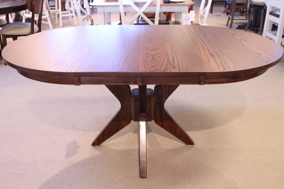 Oak Dining Table with Two 12