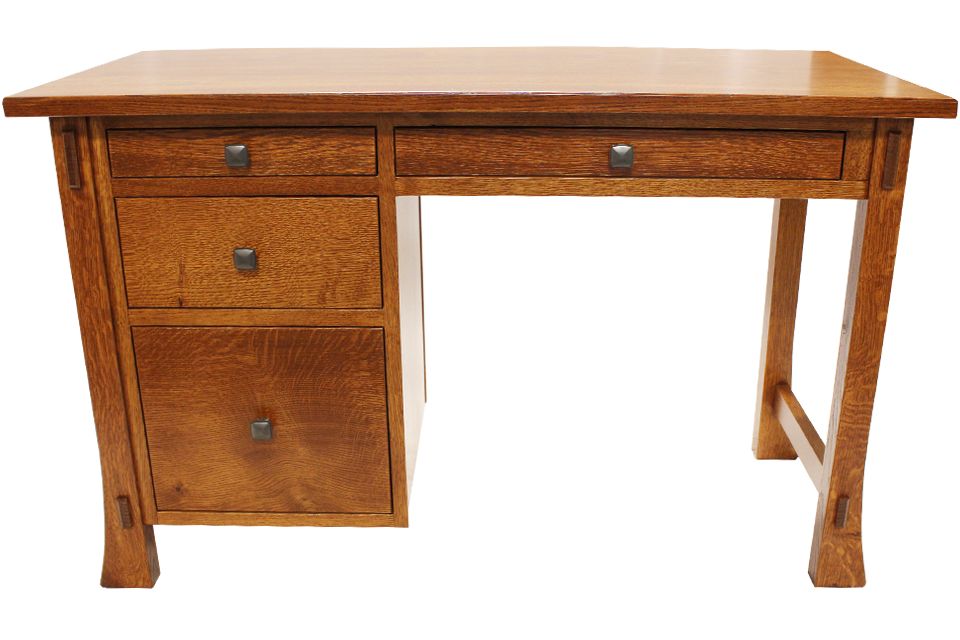 Rustic Quartersawn Oak Desk
