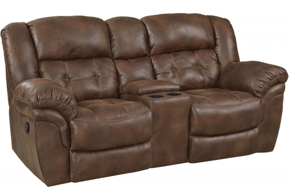 Homestretch Power Reclining Console Loveseat
