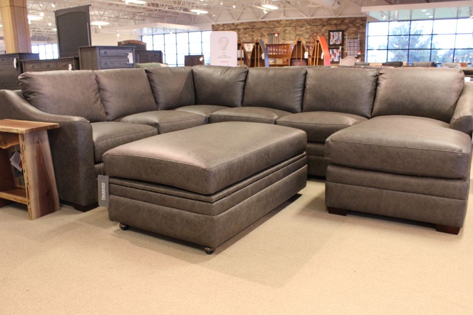 Craftmaster Leather Sectional 13125, Craftmaster Leather Sofa