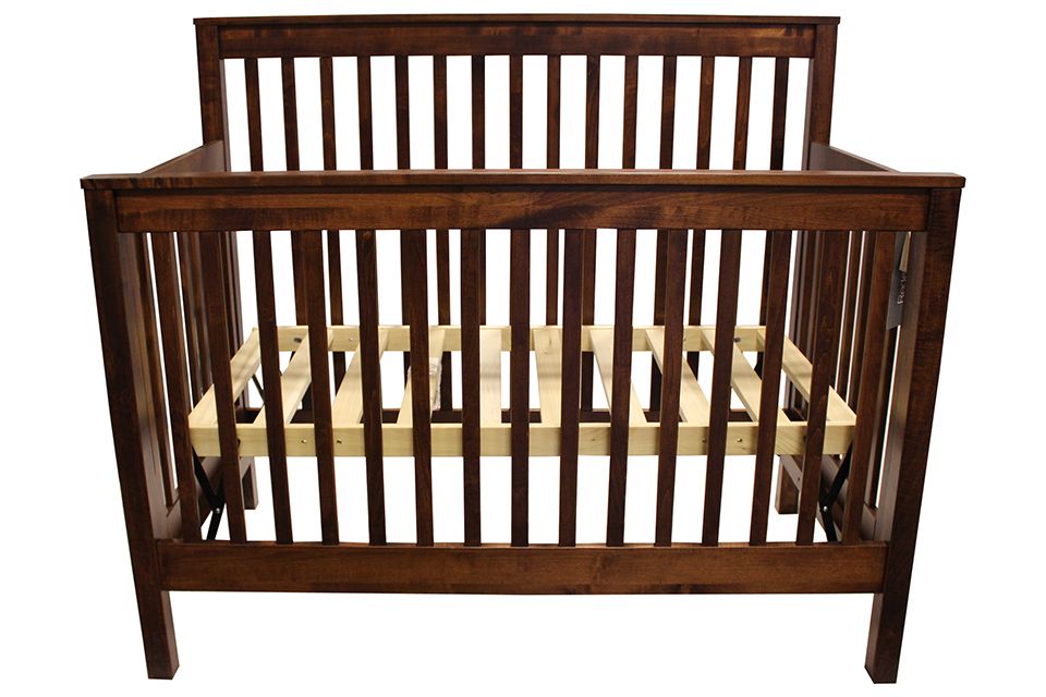 Brown Maple Crib 