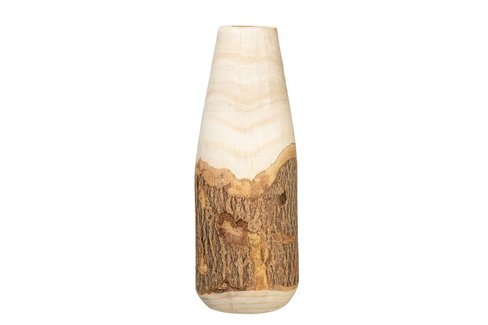 Paulownia Wood Tall Vase