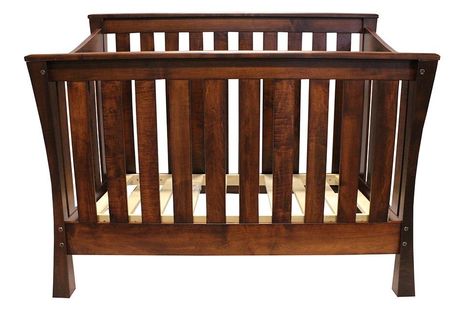 Brown Maple Crib