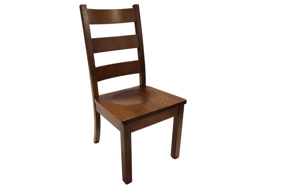 Quartersawn White Oak High Back Side Chair