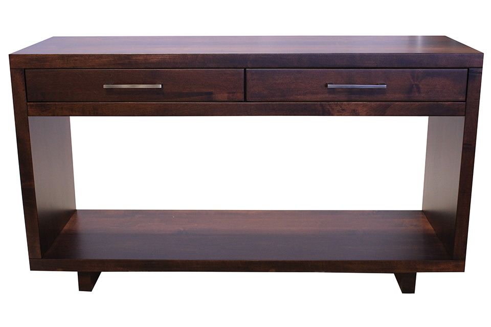 Brown Maple Sofa Table