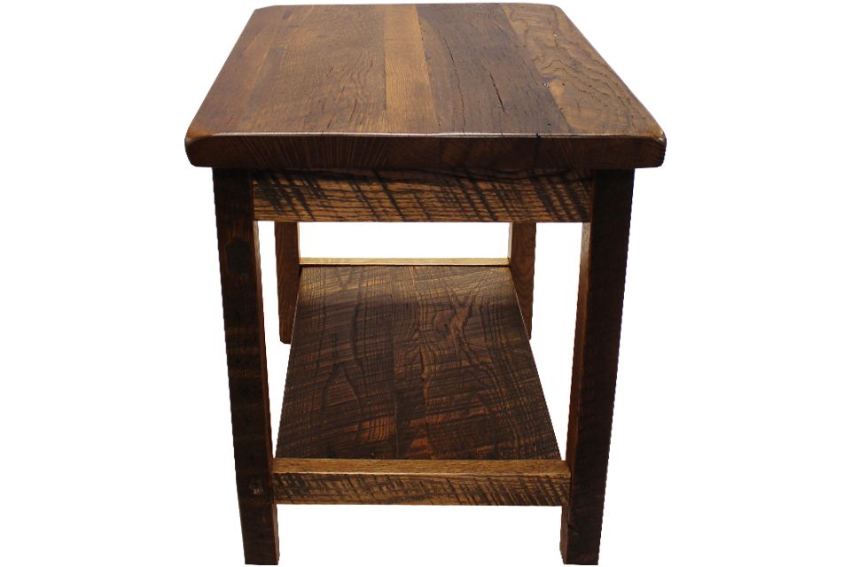 Reclaimed Oak End Table