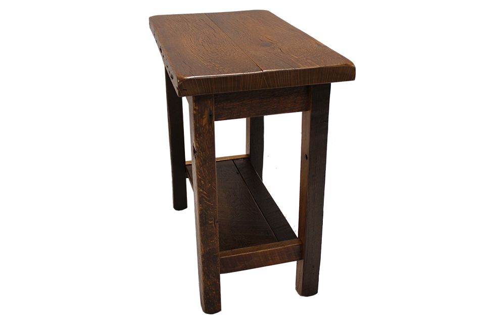 Reclaimed Oak Chairside Table