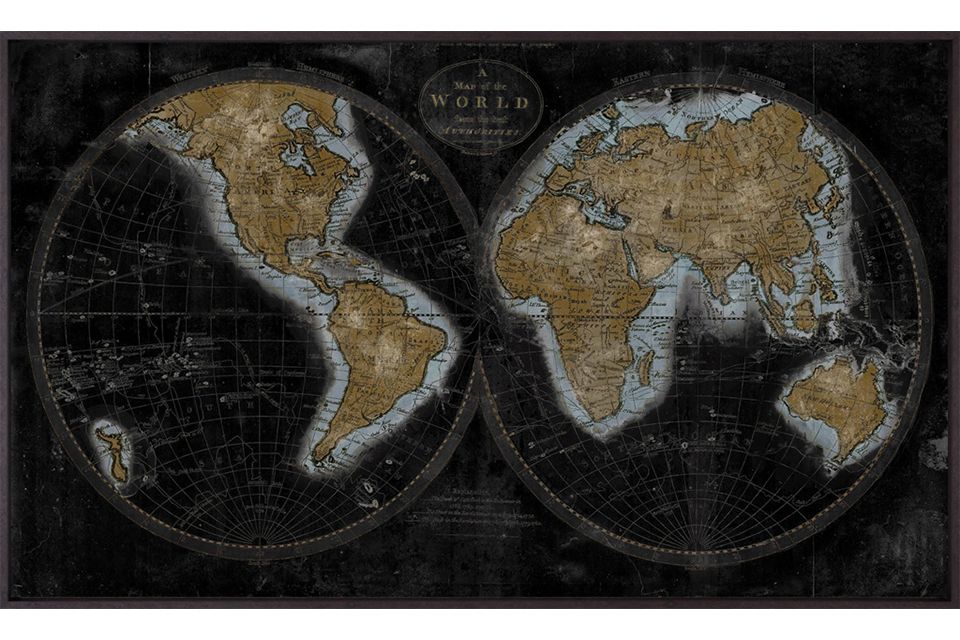 The World In Gold Canvas 