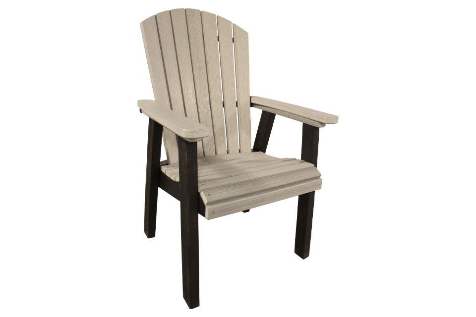 Outdoor Dining Chair - Driftwood Gray/Black