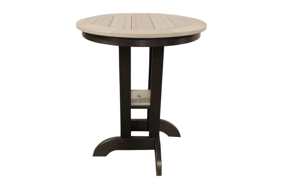 Outdoor Bar Table - Black & Driftwood Gray