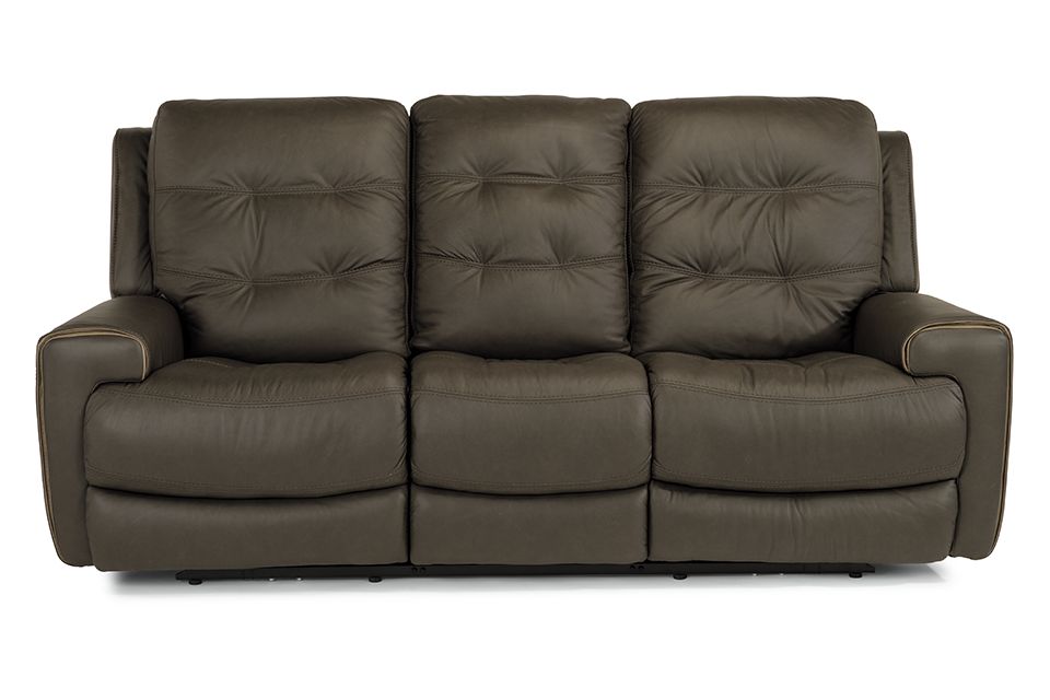 Flexsteel Leather Power Reclining Sofa