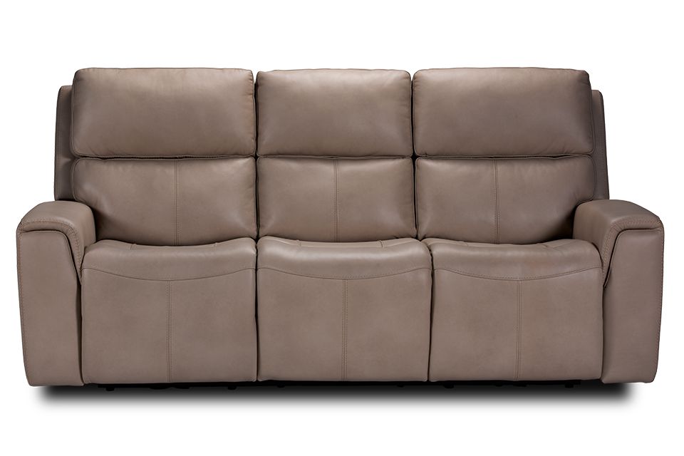 Flexsteel Leather Power Reclining Sofa