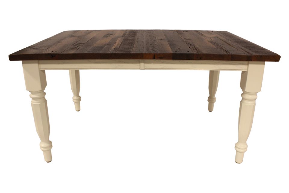 Reclaimed Oak Two-Tone Dining Table