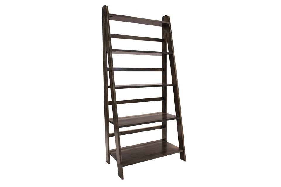 Brown Maple Ladder Shelf