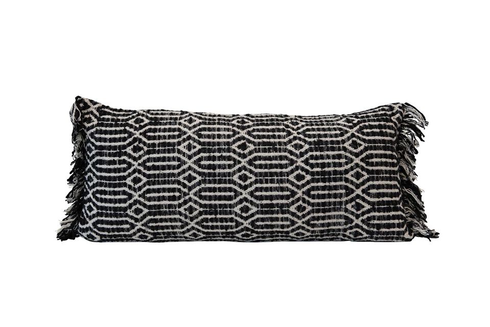 Lumbar Pillow with Abstract Pattern