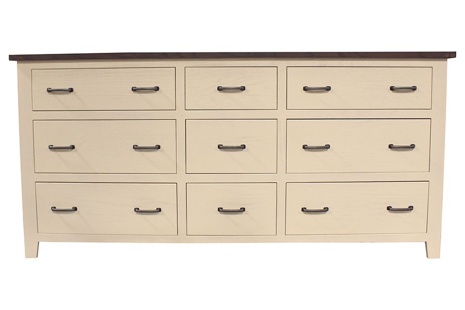 Rustic Quartersawn White Oak Triple Dresser 