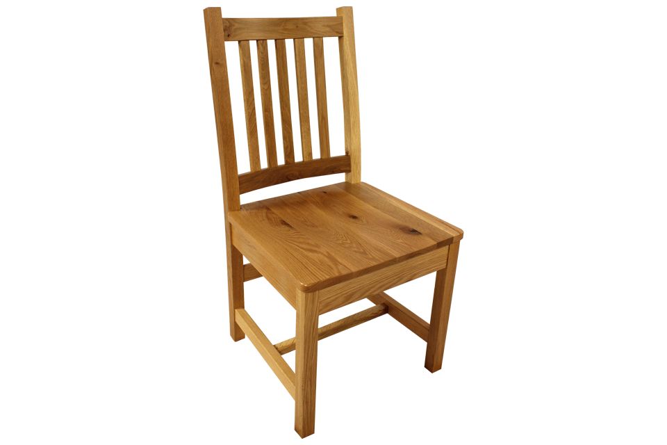 Rustic White Oak Side Chair