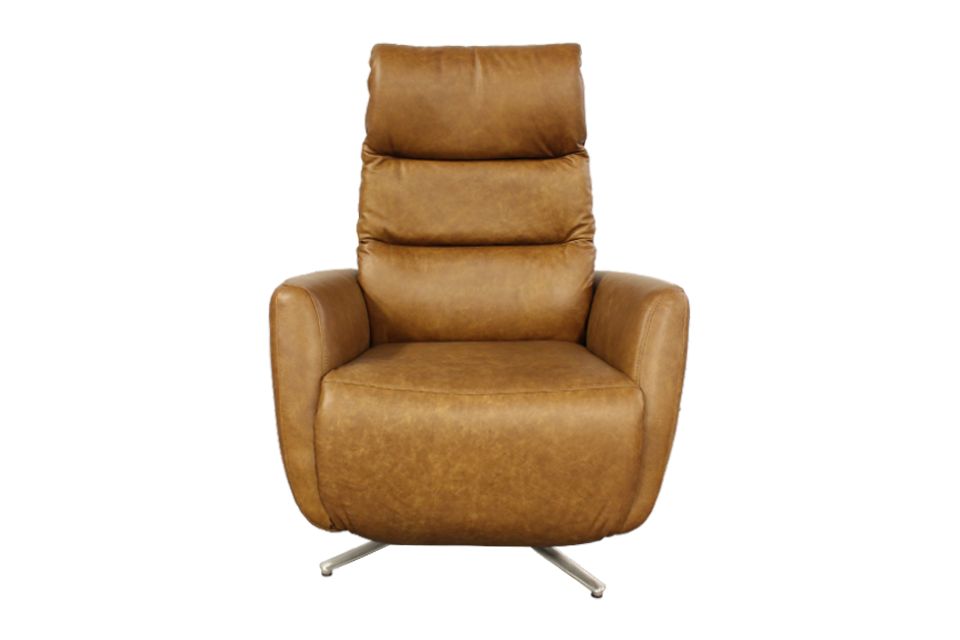 Decor-Rest Leather Power Reclining Swivel Chair