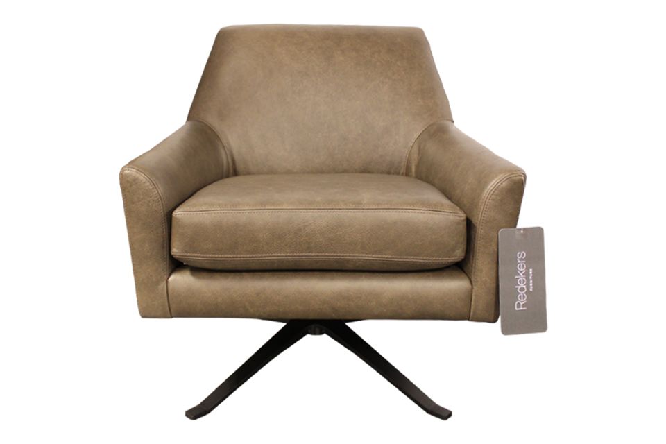 Decor-Rest Leather Swivel Chair