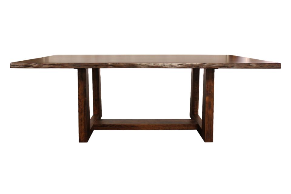 Rustic Cherry Live Edge Dining Table