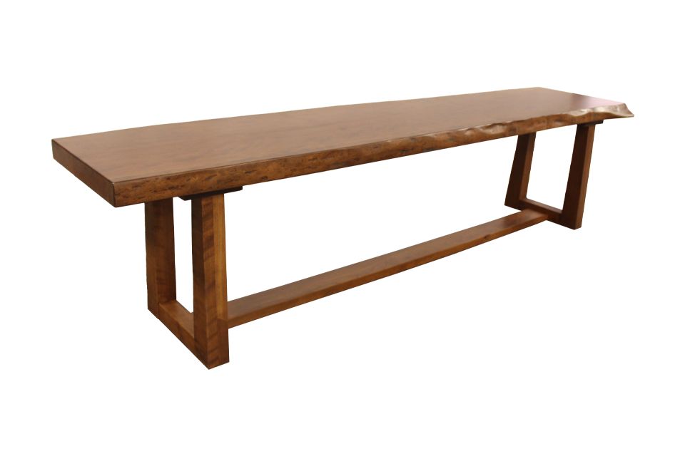 Live Edge Rustic Cherry Dining Bench