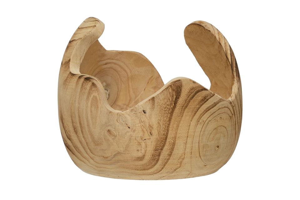 Paulownia Wood Organic Shaped Bowl