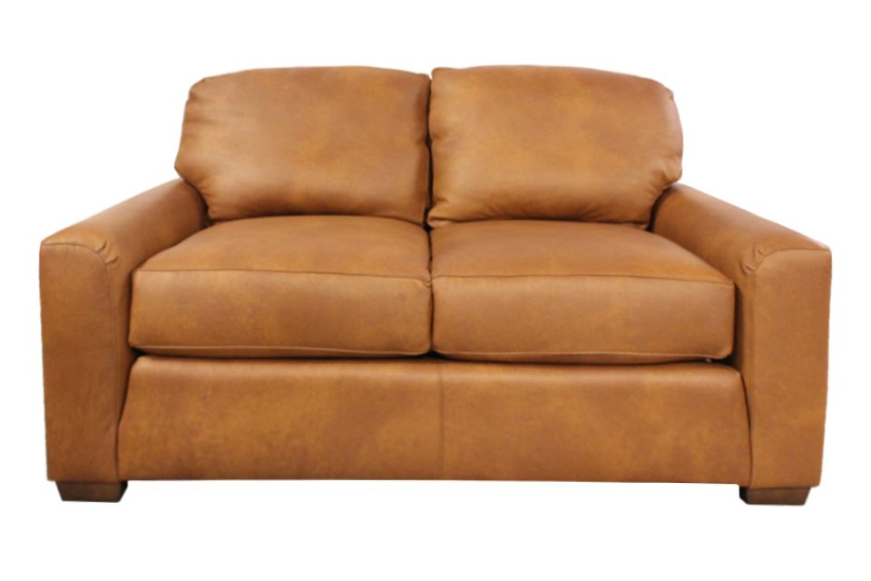 Smith Brothers Leather Loveseat