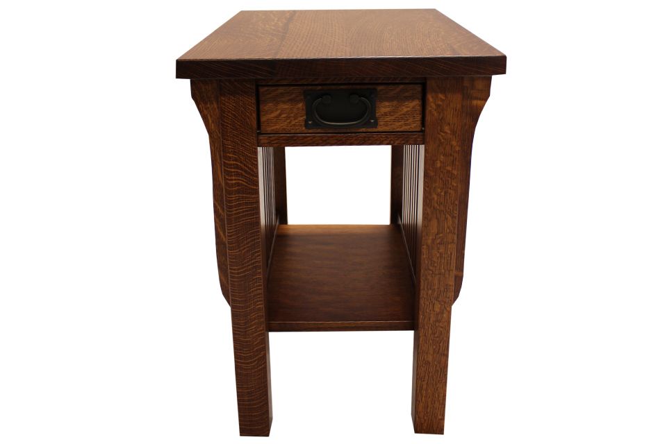 Quartersawn Oak Chairside Table