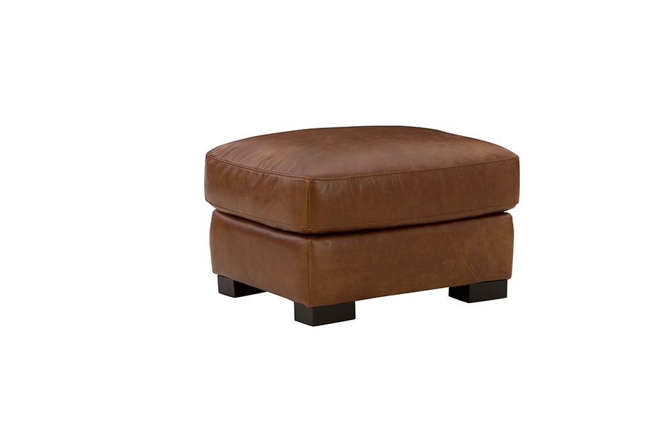 Behold Leather Ottoman