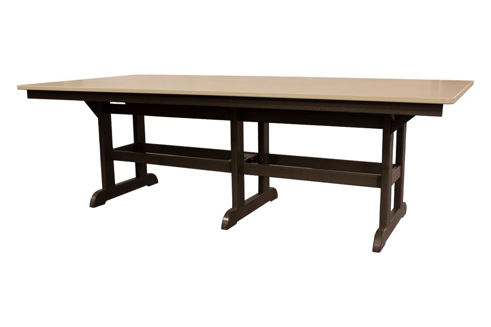Outdoor Dining Table - Sand & Coffee