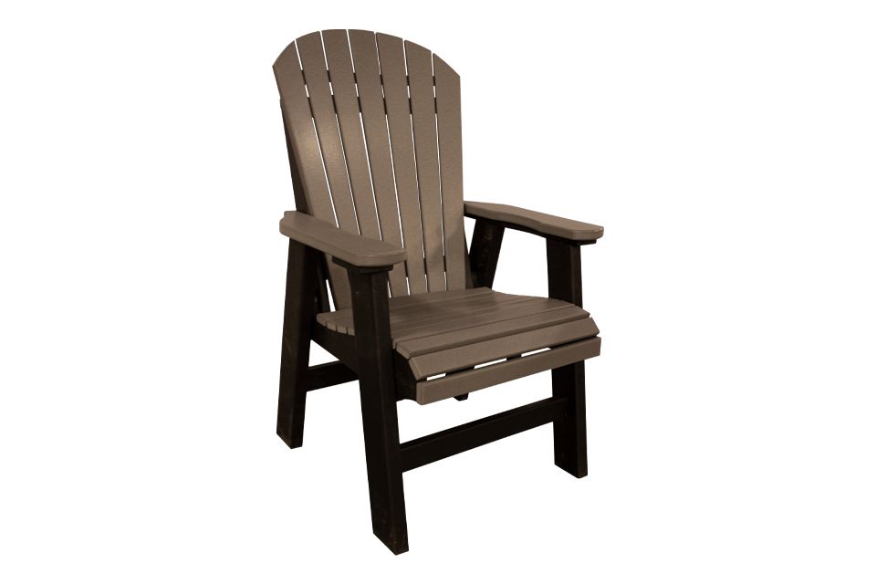 Outdoor Dining Chair - Charcoal & Black
