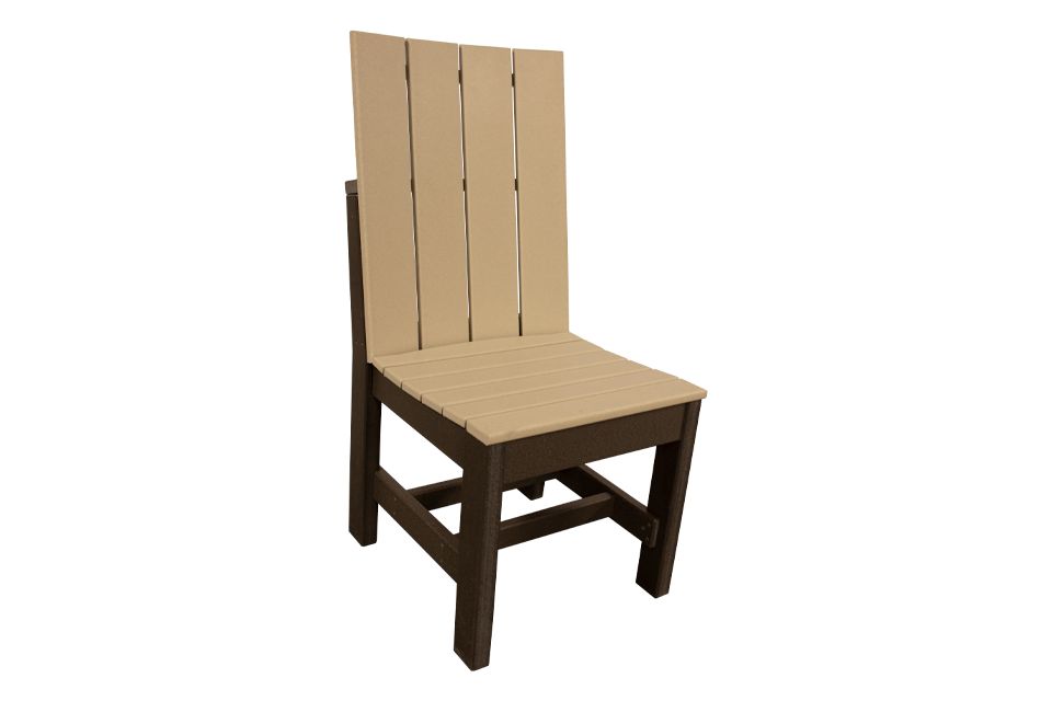 Outdoor Dining Chair - Sand & Coffee