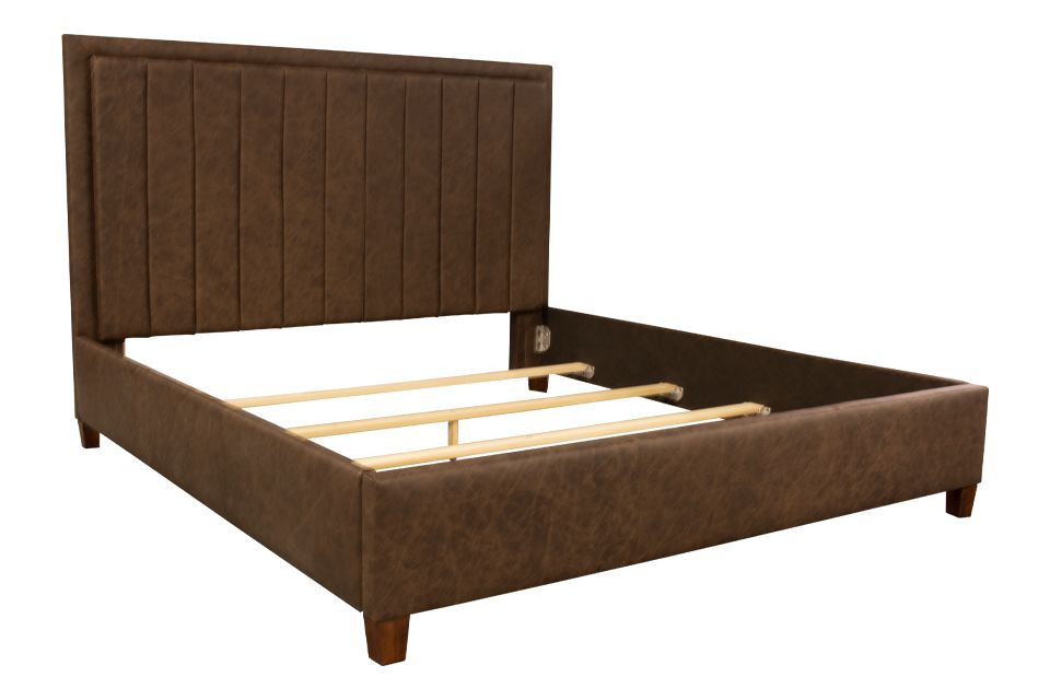 Leather King Bed