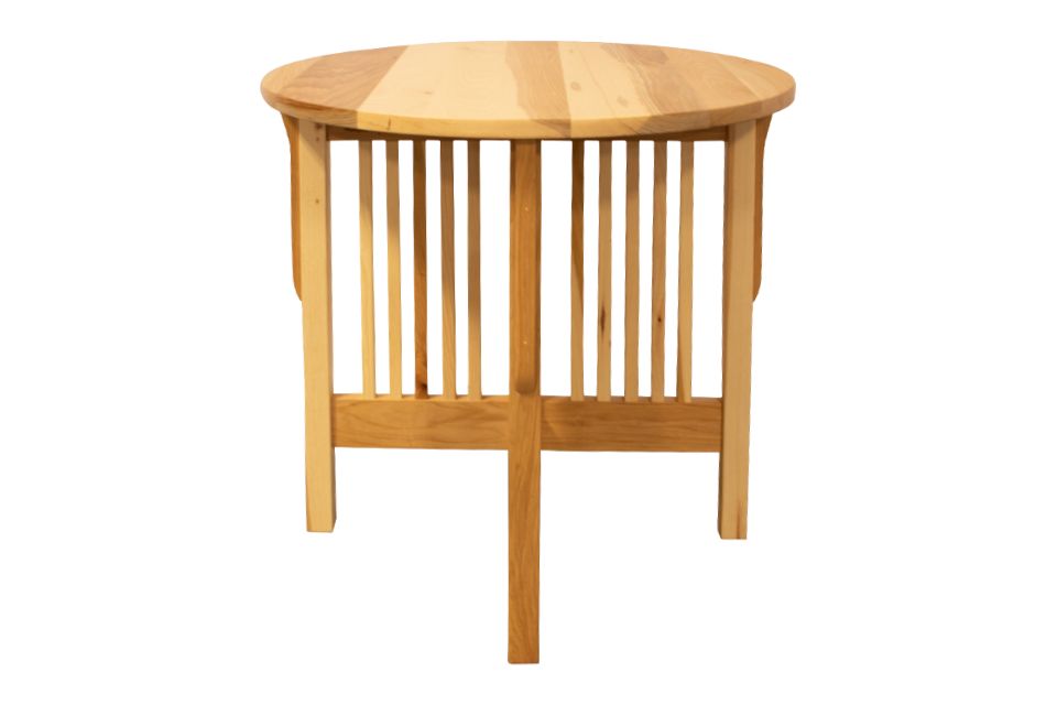 Hickory Round End Table