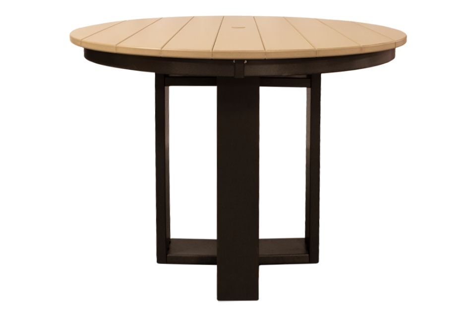 Outdoor Counter Height Table - Weatherwood & Black