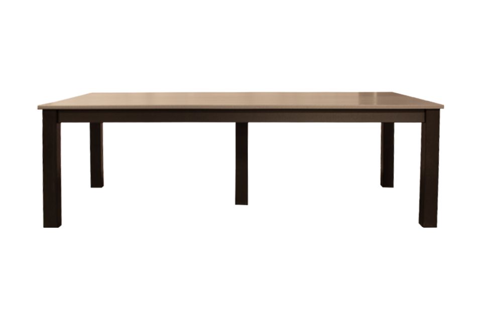 Outdoor Dining Table - Charcoal & Black