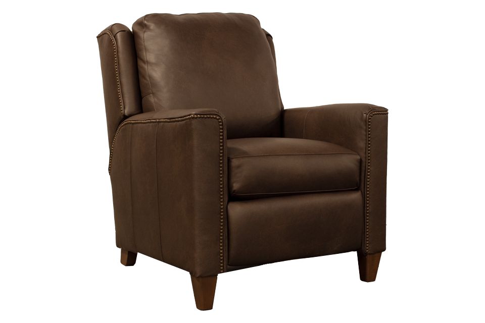 Smith Brothers Leather Push-Back Recliner