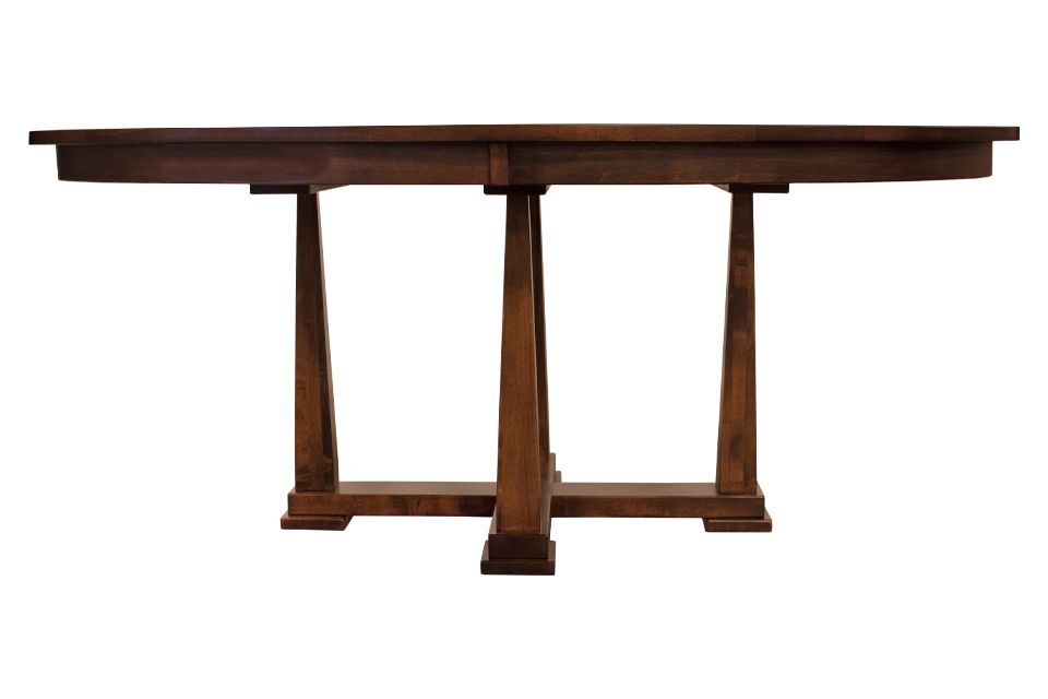 Brown Maple Oval Dining Table
