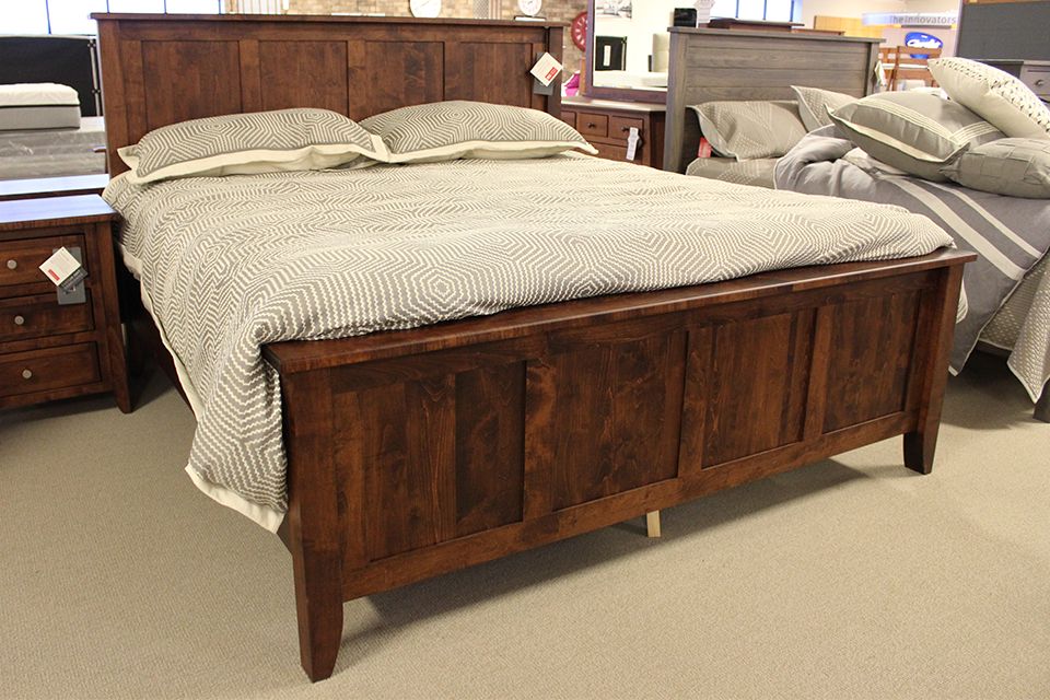 Brown Maple King Bed