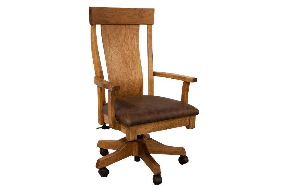 Rustic Hickory Office Chair